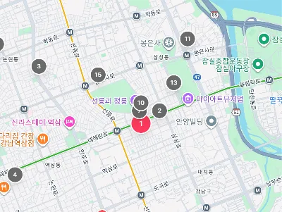 검증 포인트 3 — 목록↔지도가 함께 동작하며 탐색 하는 UI(마커/포커스 동기화)